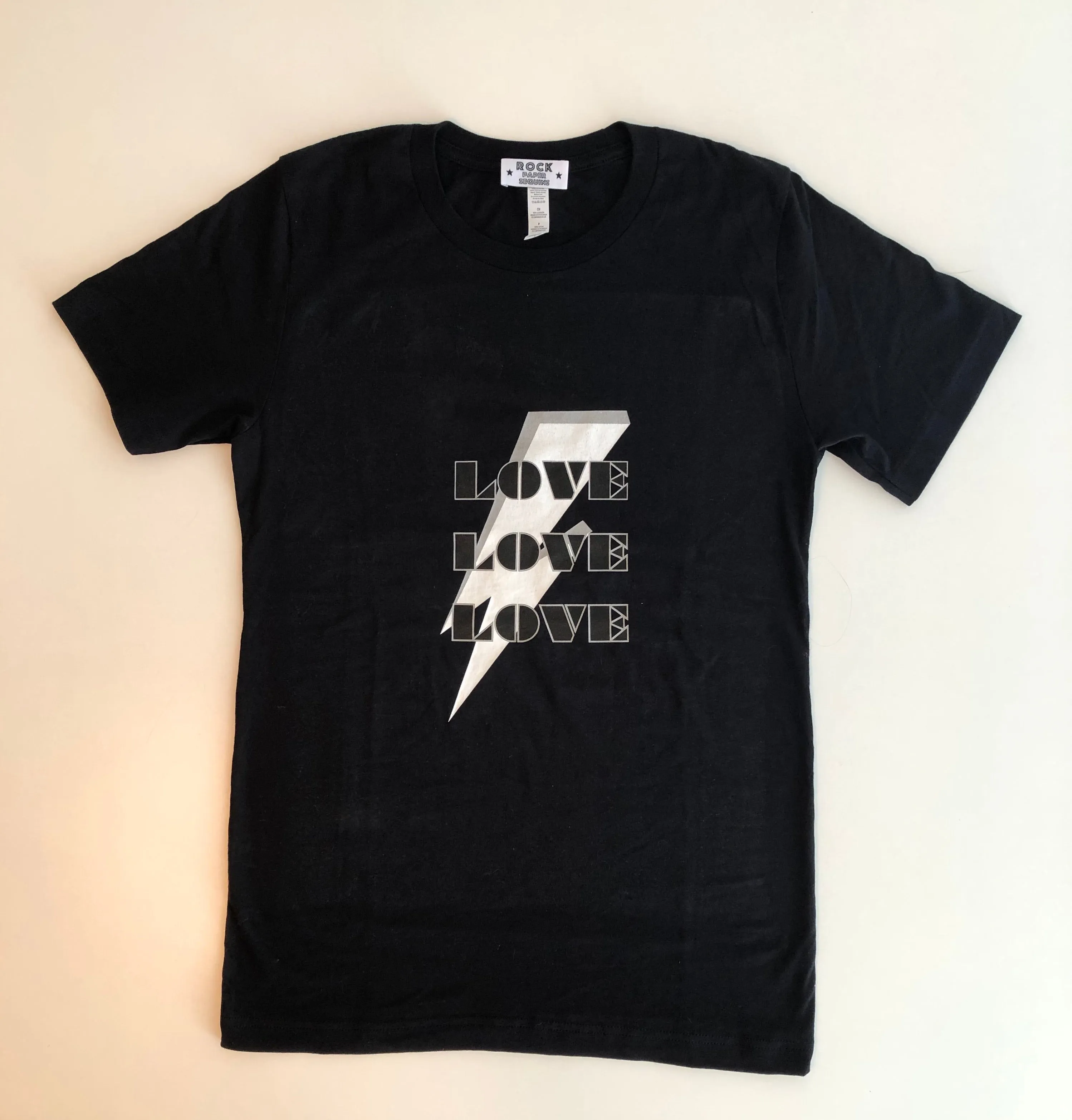 Love Love Love Tee in Black