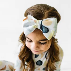 Luna Neutral Luxe Bow Headband