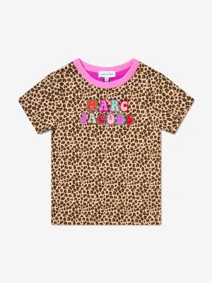 MARC JACOBS Girls Organic Cotton Cheetah Print T-Shirt