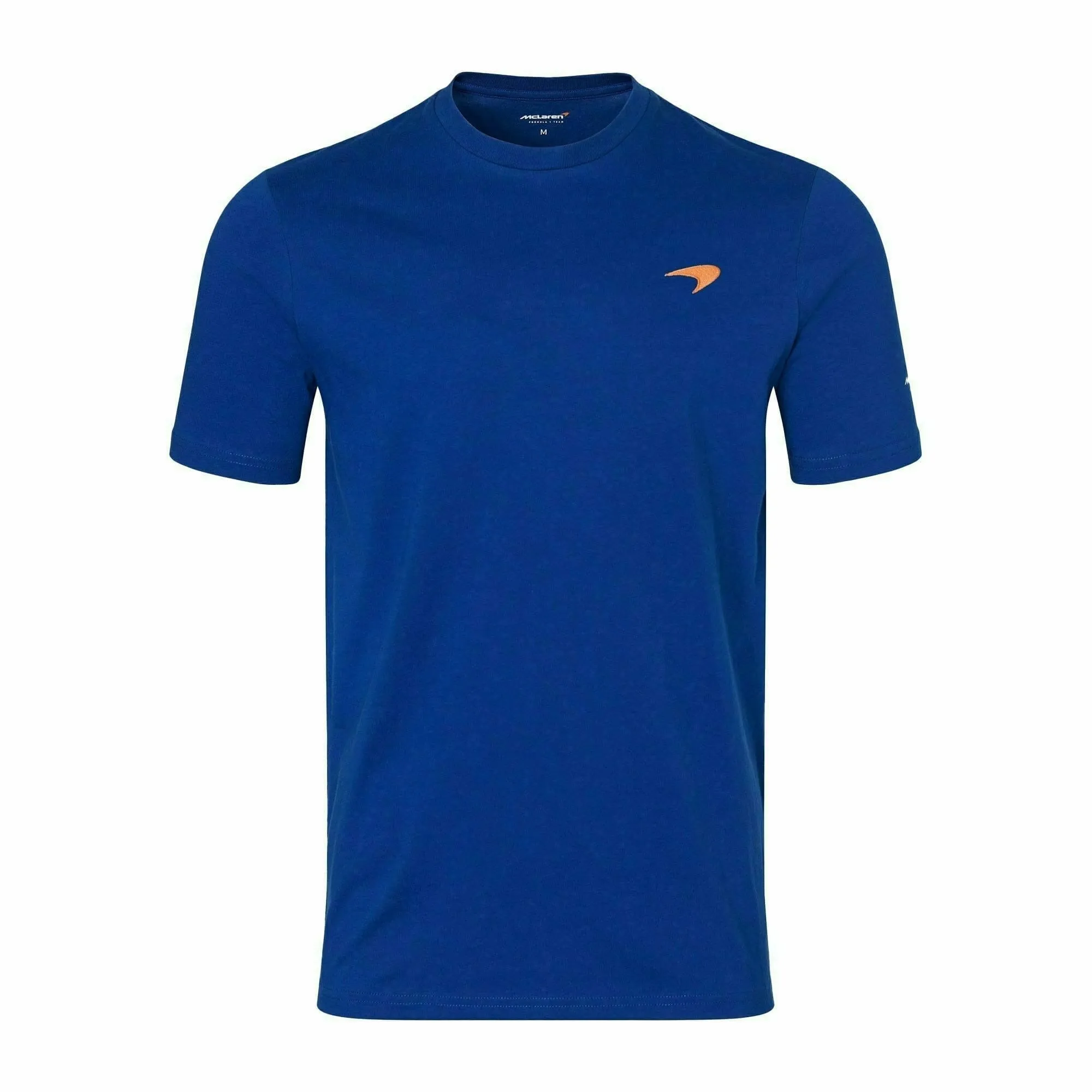 McLaren F1 Men's Small Speedmark Logo T-Shirt -Papaya/Vega Blue/Phantom