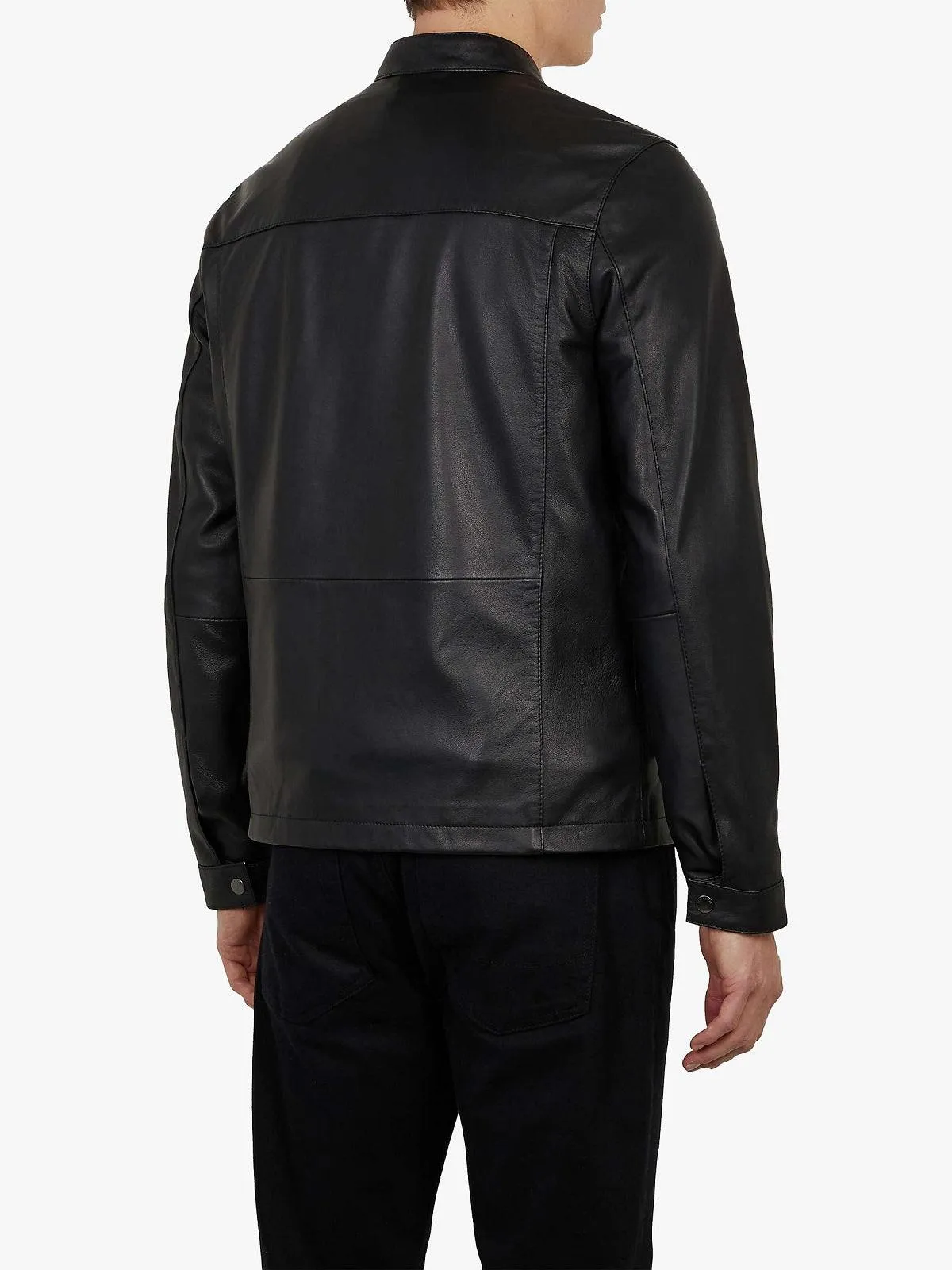 Men's Black Leather Jacket