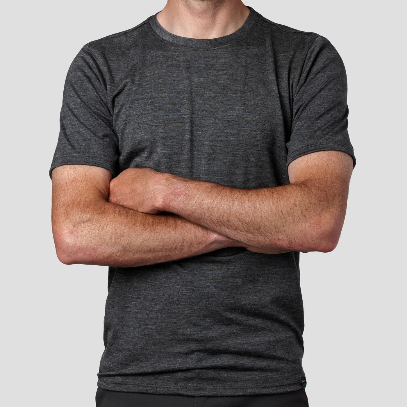 Men's Merino Tech Shirt  - Charcoal (Limited Sizes)