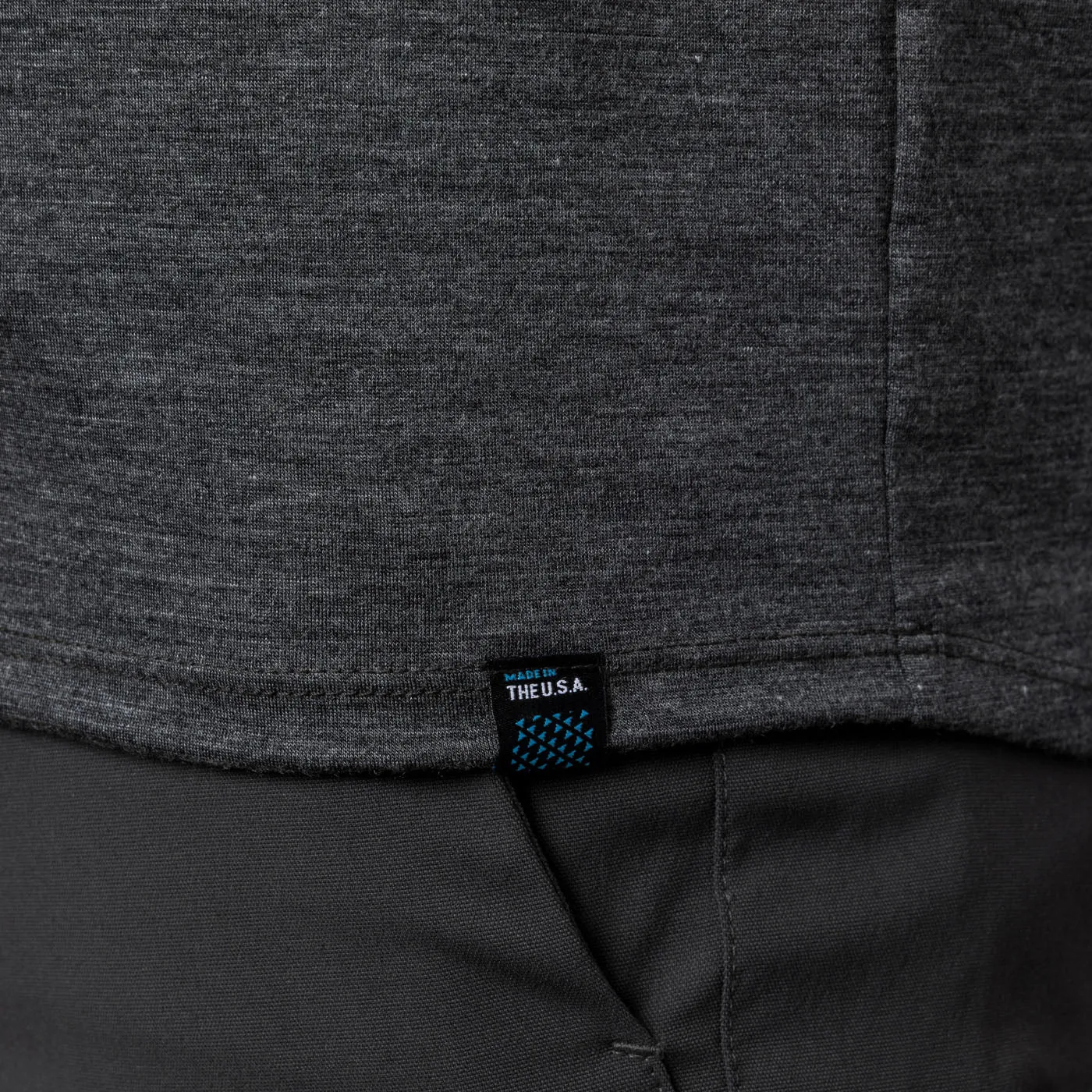 Men's Merino Tech Shirt  - Charcoal (Limited Sizes)