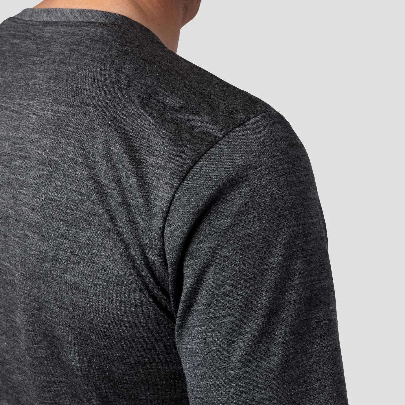 Men's Merino Tech Shirt  - Charcoal (Limited Sizes)