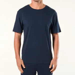 Men's Soft Bamboo Crew Neck Sleep Tee - Navy