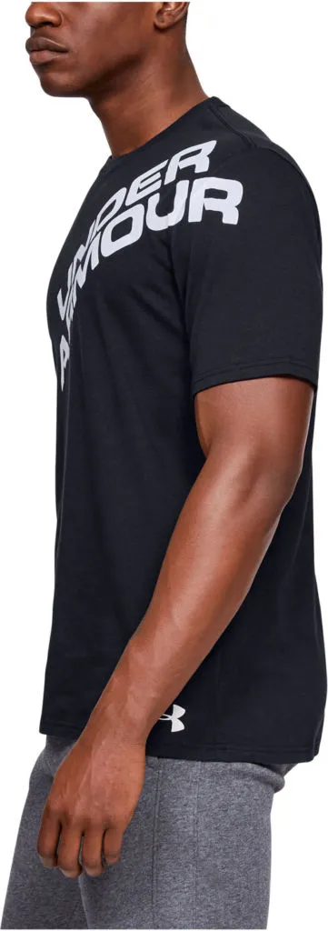 Men's UA Wordmark Shoulder Short Sleeve 1344227-001