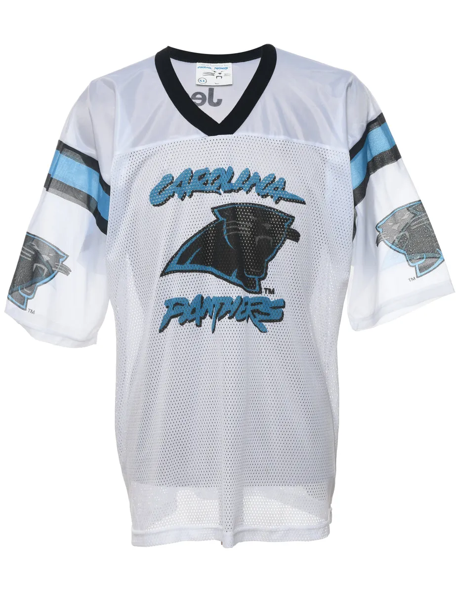 Mesh Carolina Panthers Printed T-shirt - XL