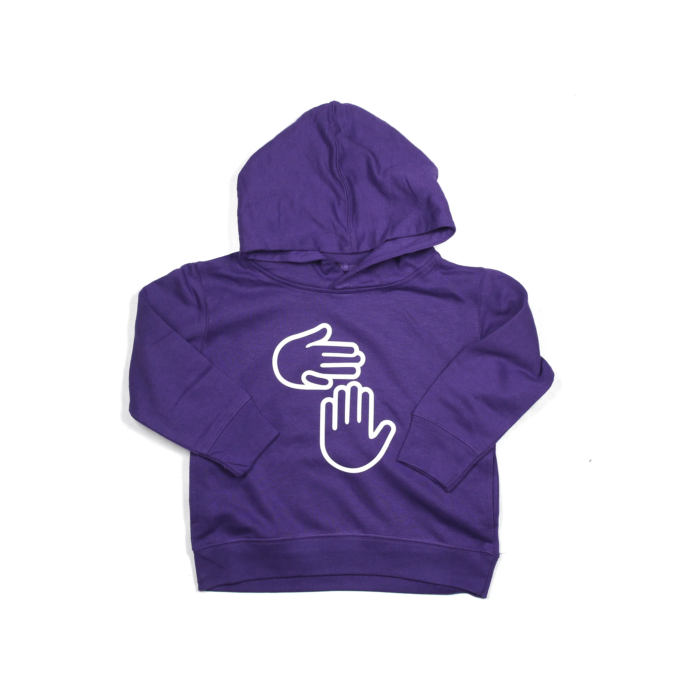 Michigan Hands Toddler Hoodie (Purple)