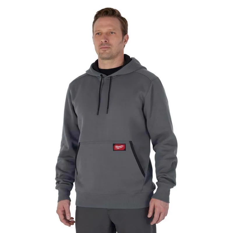 Milwaukee XL Banded Sleeve Men's Hooded Hoodie Gray