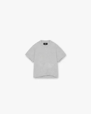 Mini Rep Applique T-Shirt - Grey Marl