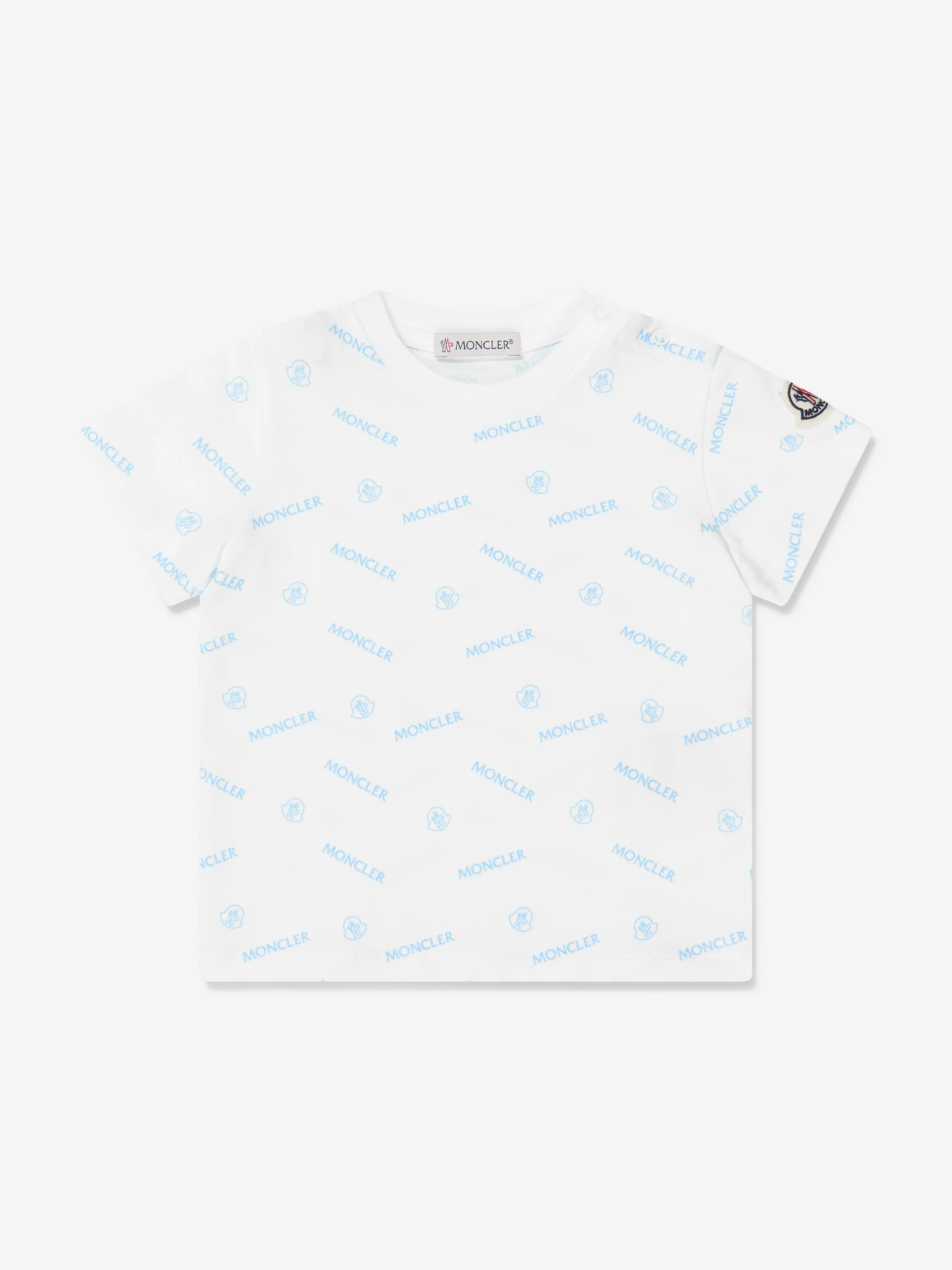 Moncler Enfant Baby Logo T-Shirt in White