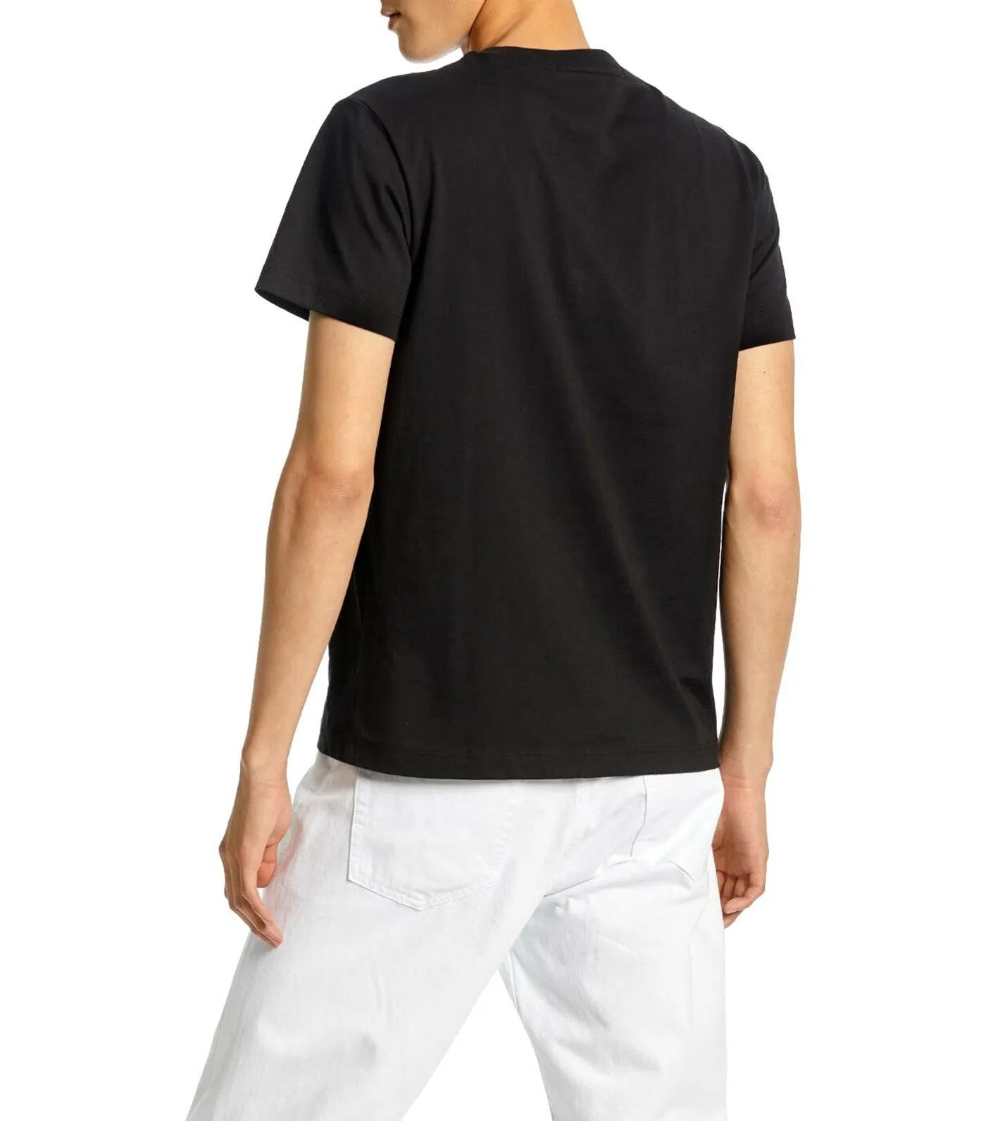 Monogram Organic Cotton T-Shirt Black