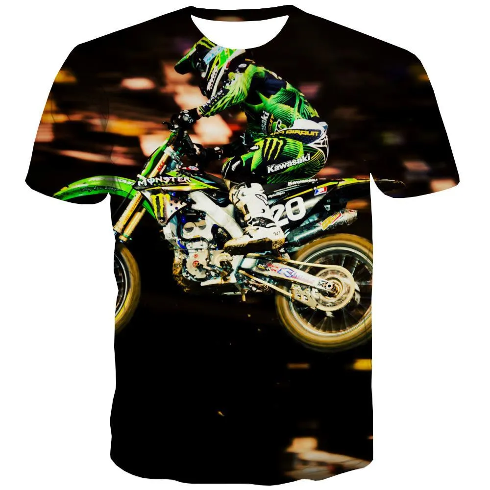 Motocross T-shirt Men motorcycle Tshirts Casual Offroad T-shirts 3d Short Sleeve