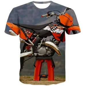 Motocross T shirts Men motorcycle Tshirt Anime Offroad Tshirt Printed