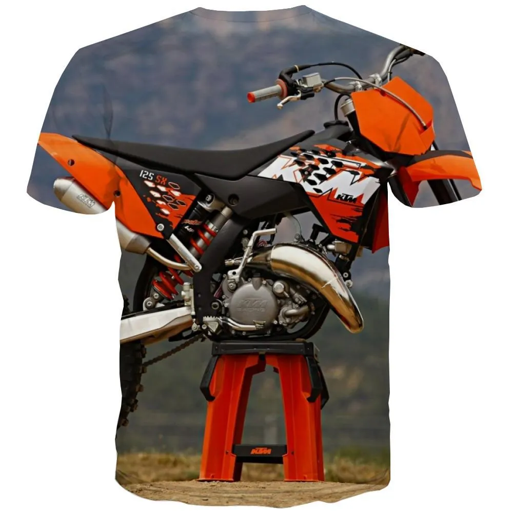 Motocross T shirts Men motorcycle Tshirt Anime Offroad Tshirt Printed