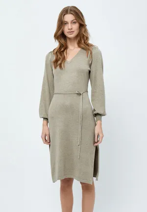 MSAstrid Knit Midi Dress - Wood Smoke Melange