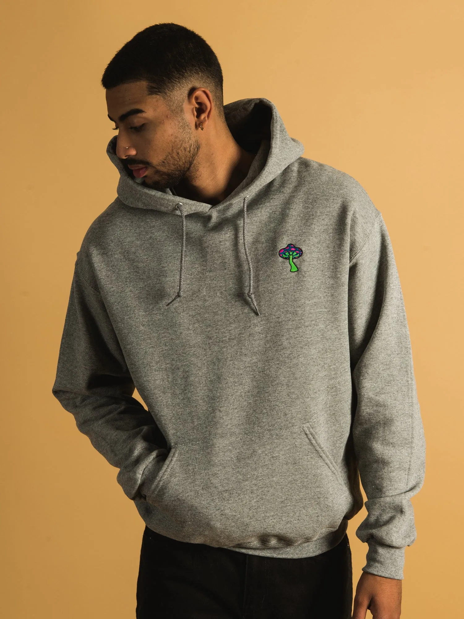 MUSHROOM EMBROIDERED HOODIE - CLEARANCE