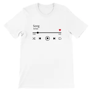 Musik T-shirt - Your Favorite Music Song and Artist Player T-shirt - Premium Unisex T-shirt