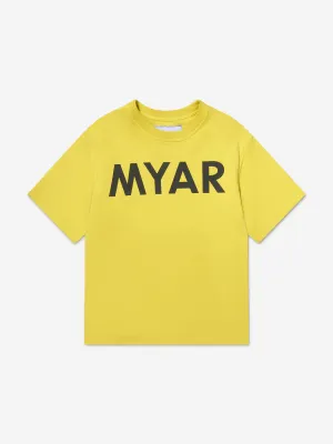 Myar Boys Cotton Logo Print T-Shirt