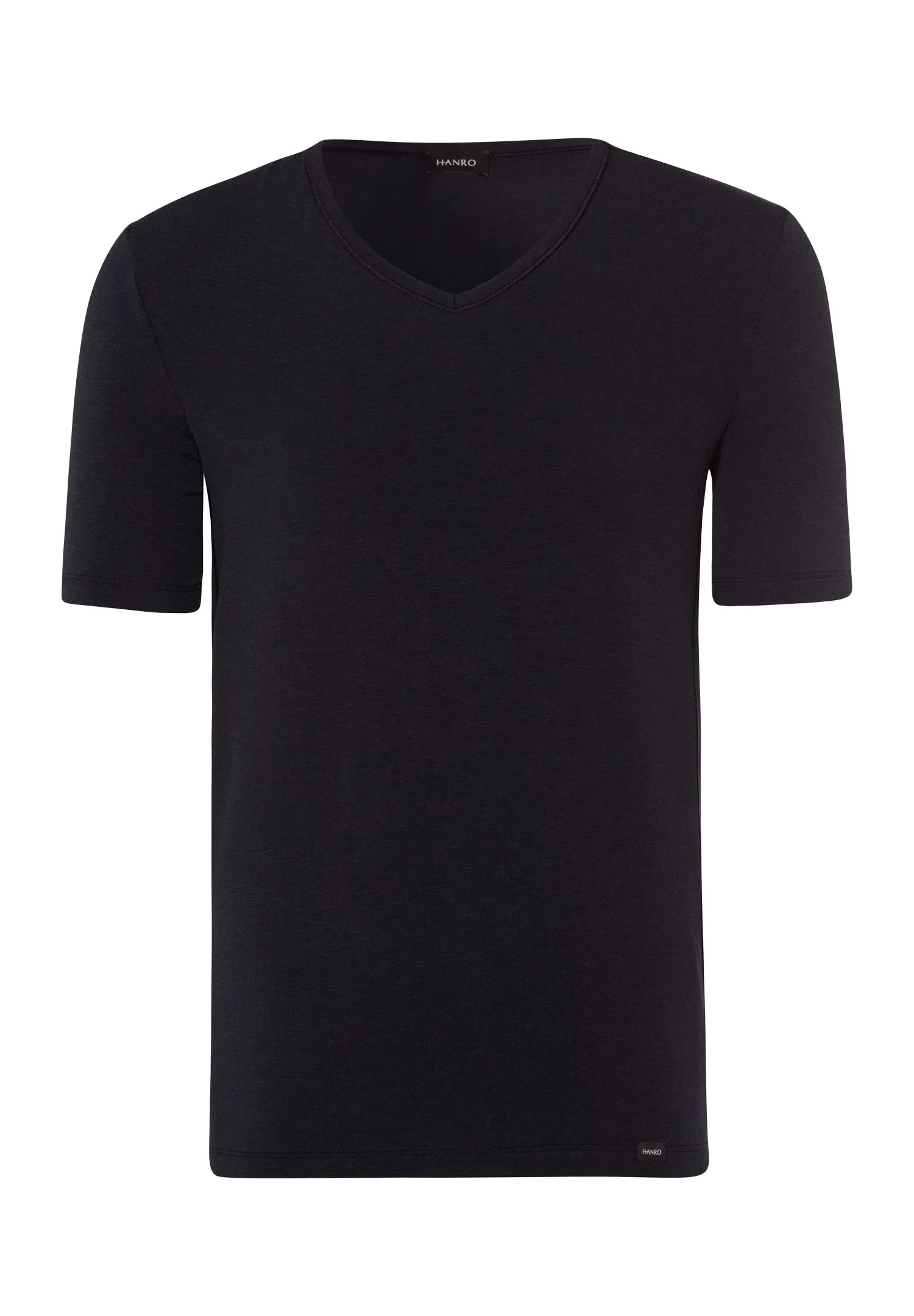 Natural Function V-Neck Tencel Fitted T-Shirt | Deep Black 73185-2197