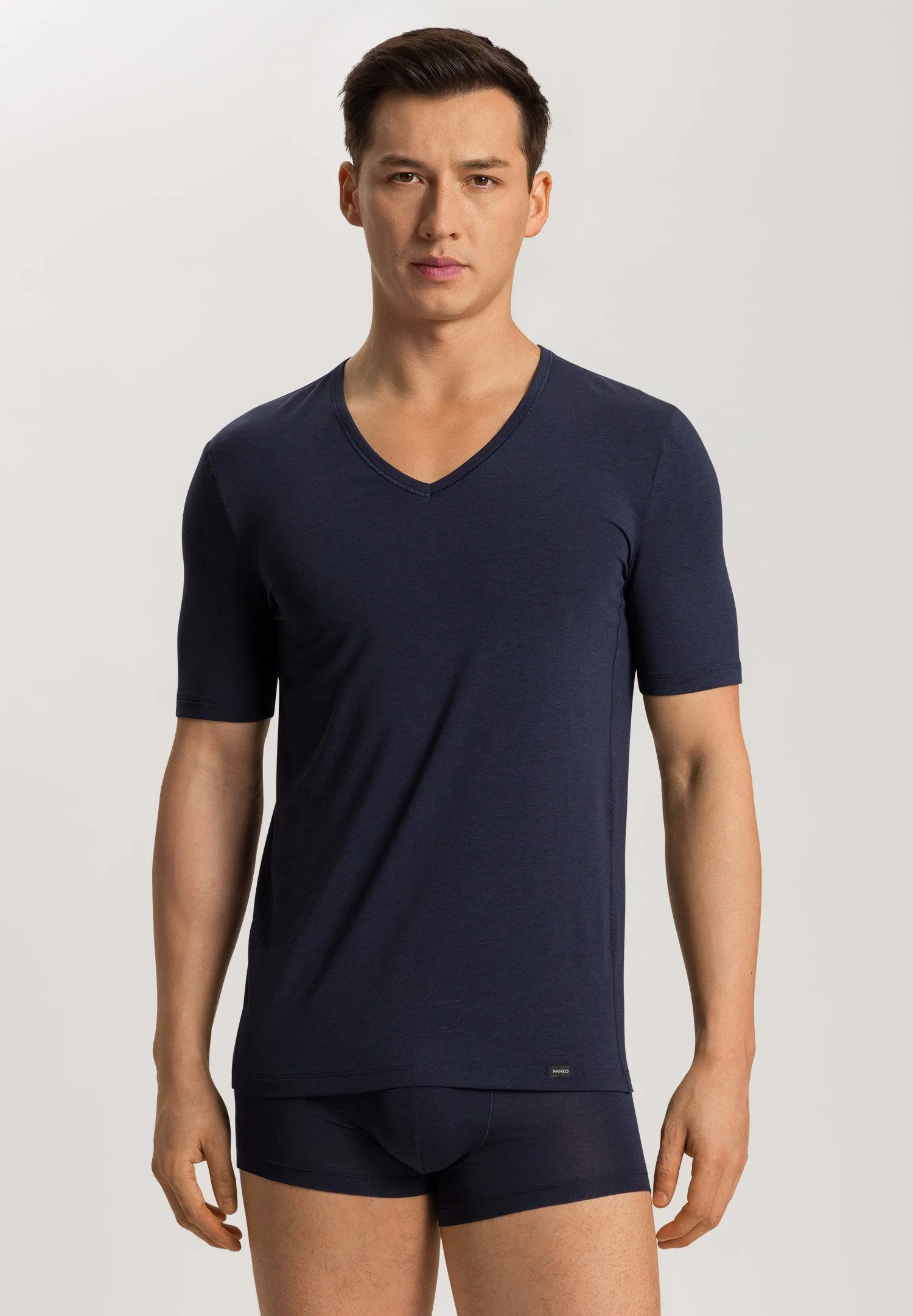 Natural Function V-Neck Tencel Fitted T-Shirt | Deep Navy 73185-1610