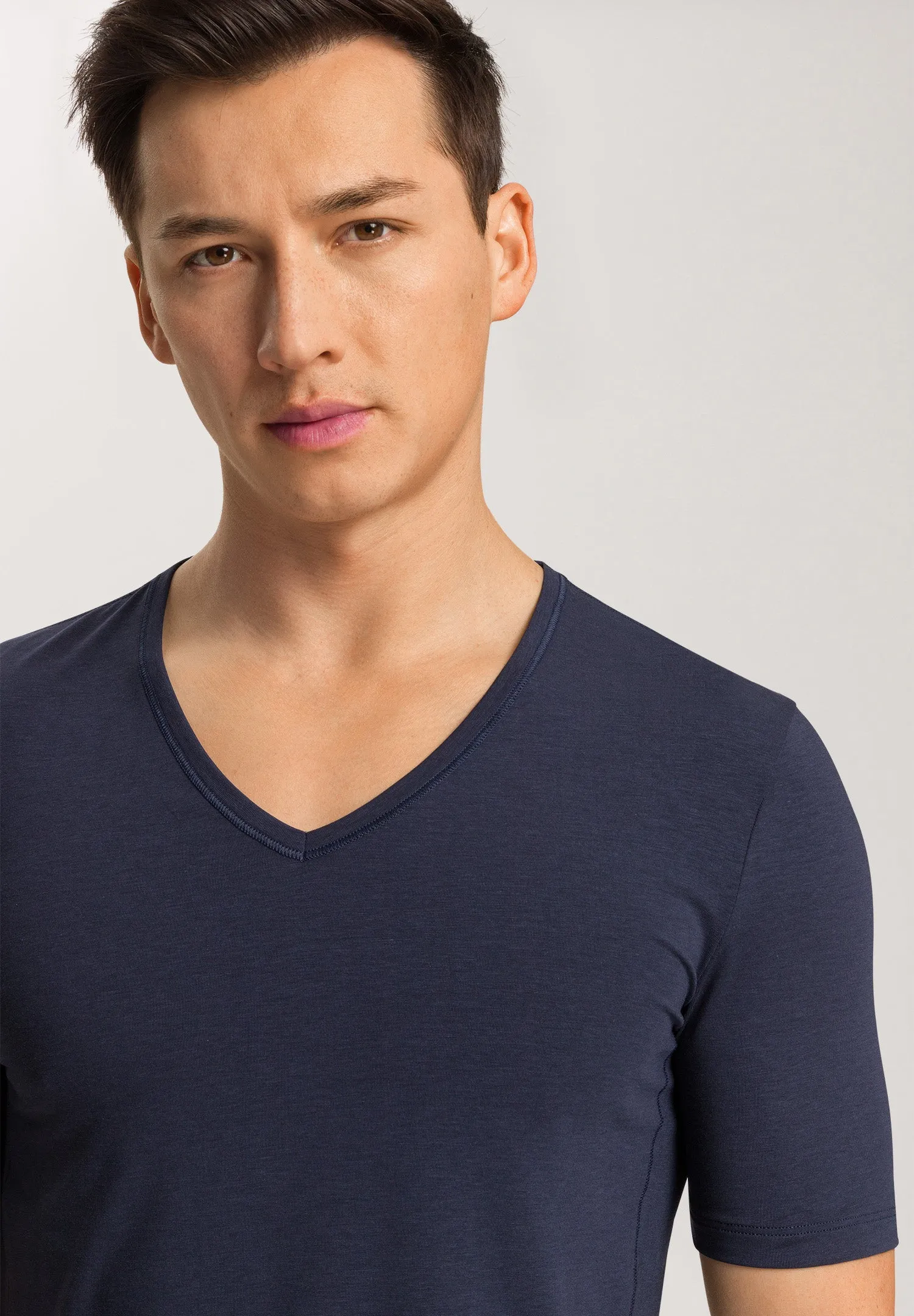 Natural Function V-Neck Tencel Fitted T-Shirt | Deep Navy 73185-1610