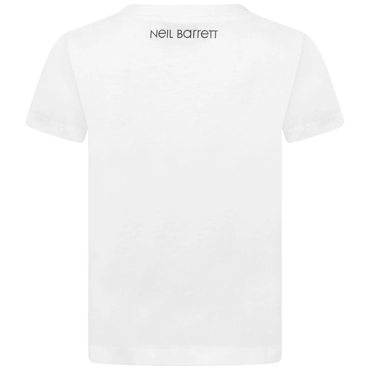 Neil Barrett Boys T-Shirt - Cotton Abstract Print T-Shirt