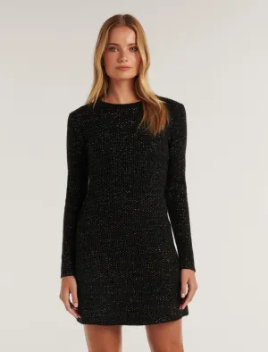 Nel Textured Mini Knit Dress