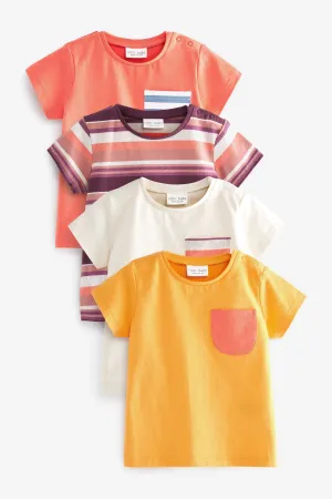 Next 4 Pack Baby Short Sleeved Baby Boys T-Shirts