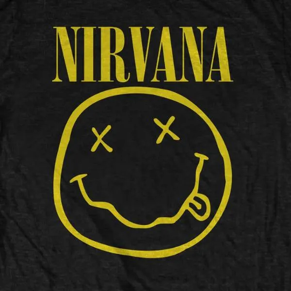 Nirvana Adult T-Shirt - Smiley Face