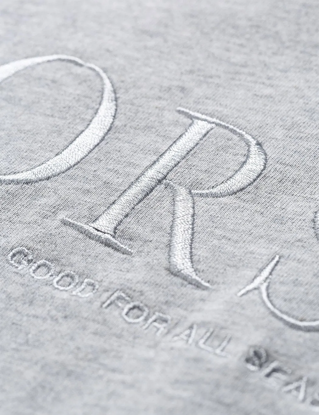 Norse Projects Niels Serif Logo T-Shirt - Light Grey Melange