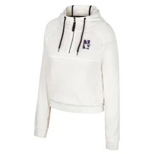 Northwestern Wildcats Women's White Half-Zip Hoodie