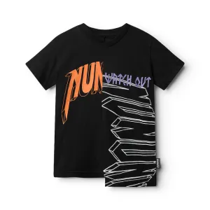 NUNUNU Unbalanced Skull T-shirt