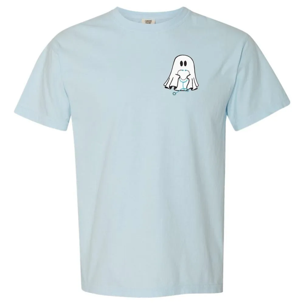 'Nurse Ghost' Embroidered T-Shirt