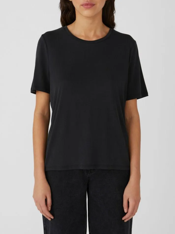 OBJANNIE RIB S/S TOP NOOS | BLACK