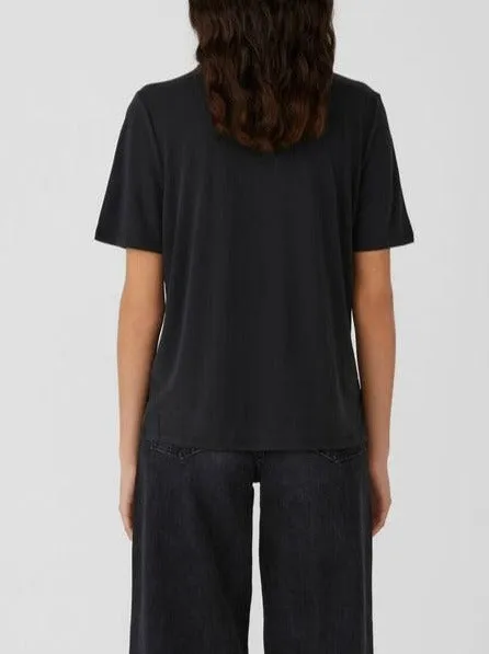 OBJANNIE RIB S/S TOP NOOS | BLACK