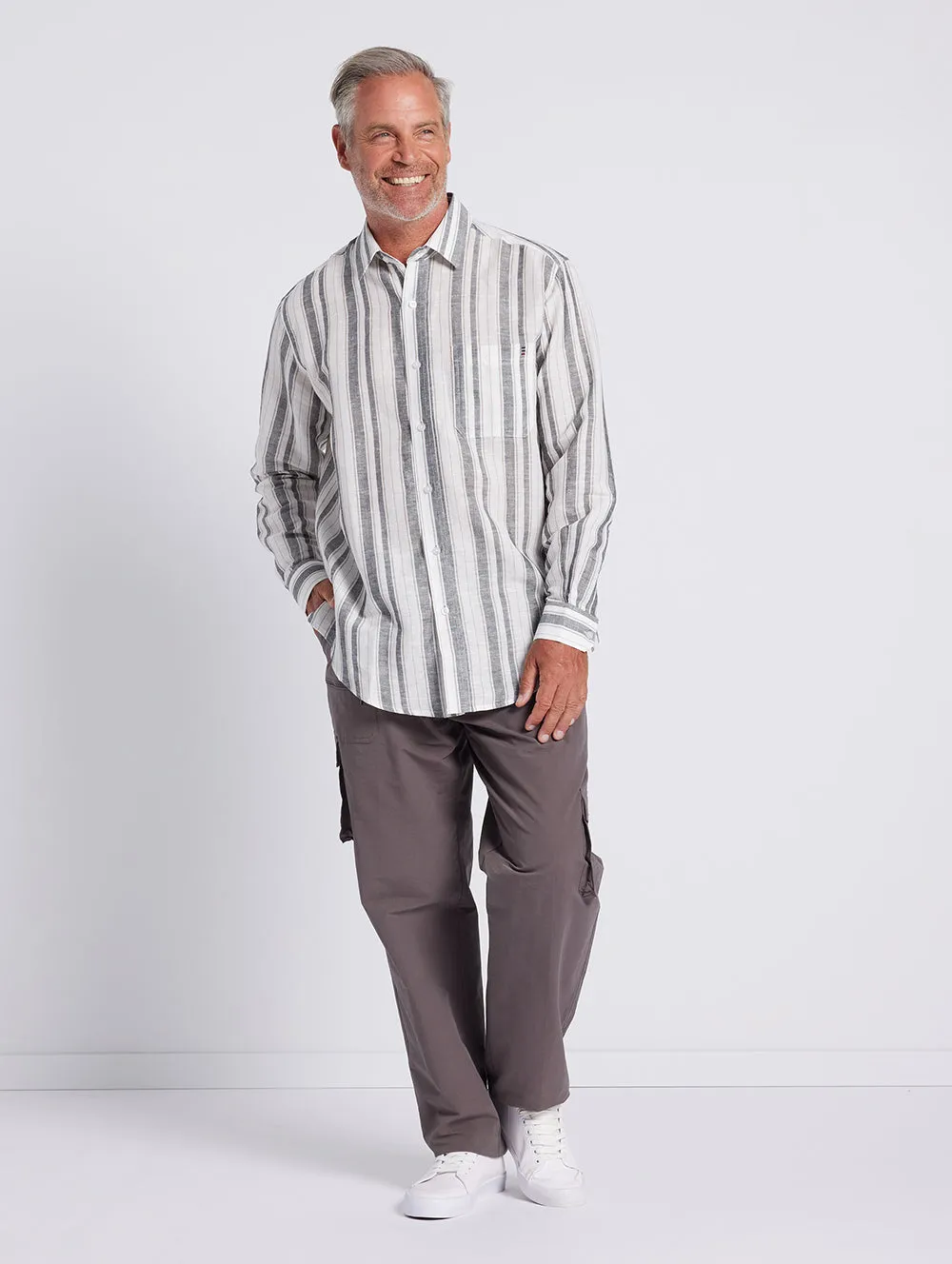 Olly Long Sleeve Linen Shirt