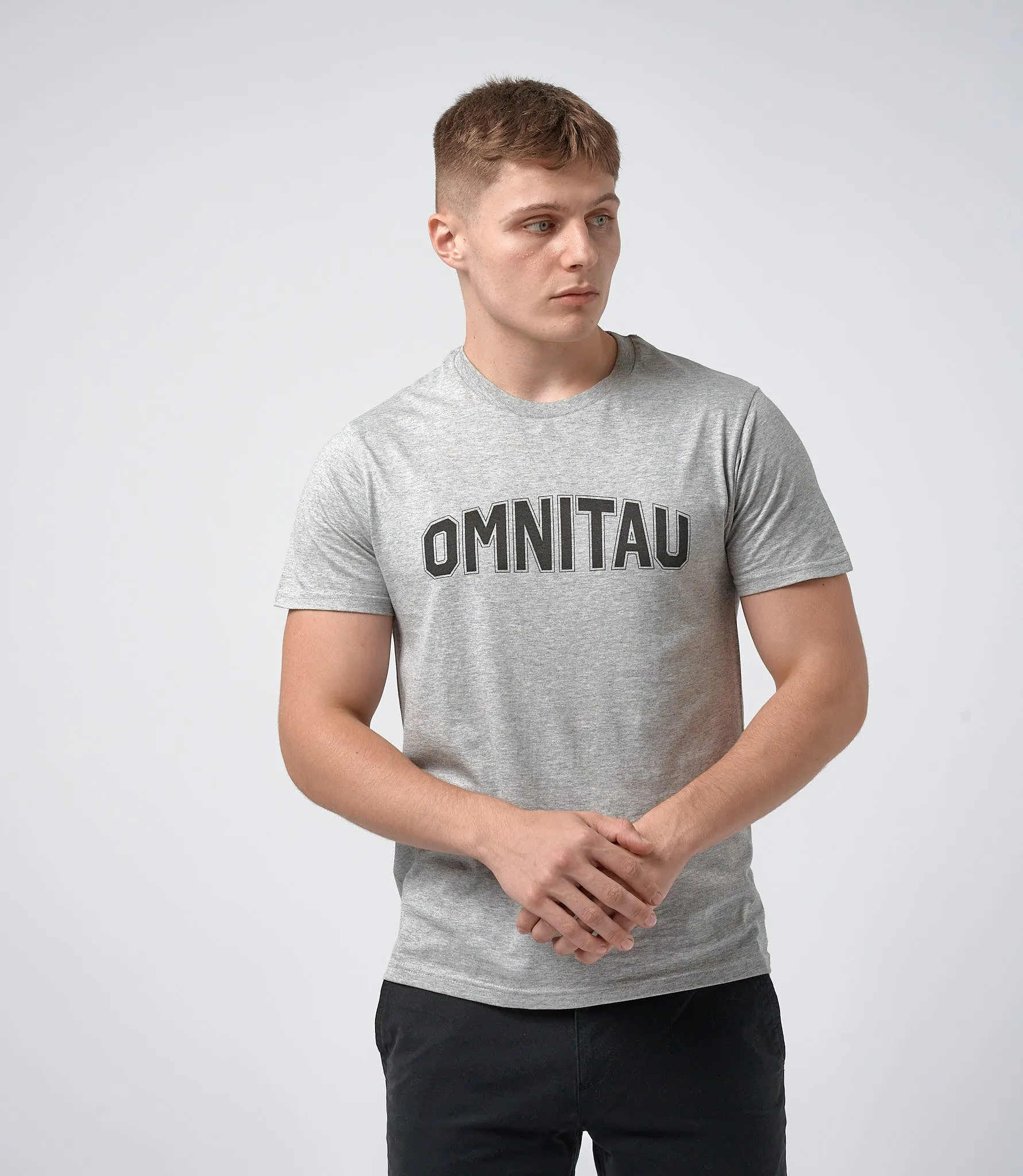 Omnitau Men's Drive Organic Cotton Outfitter Crew Neck T-Shirt - Heather Grey