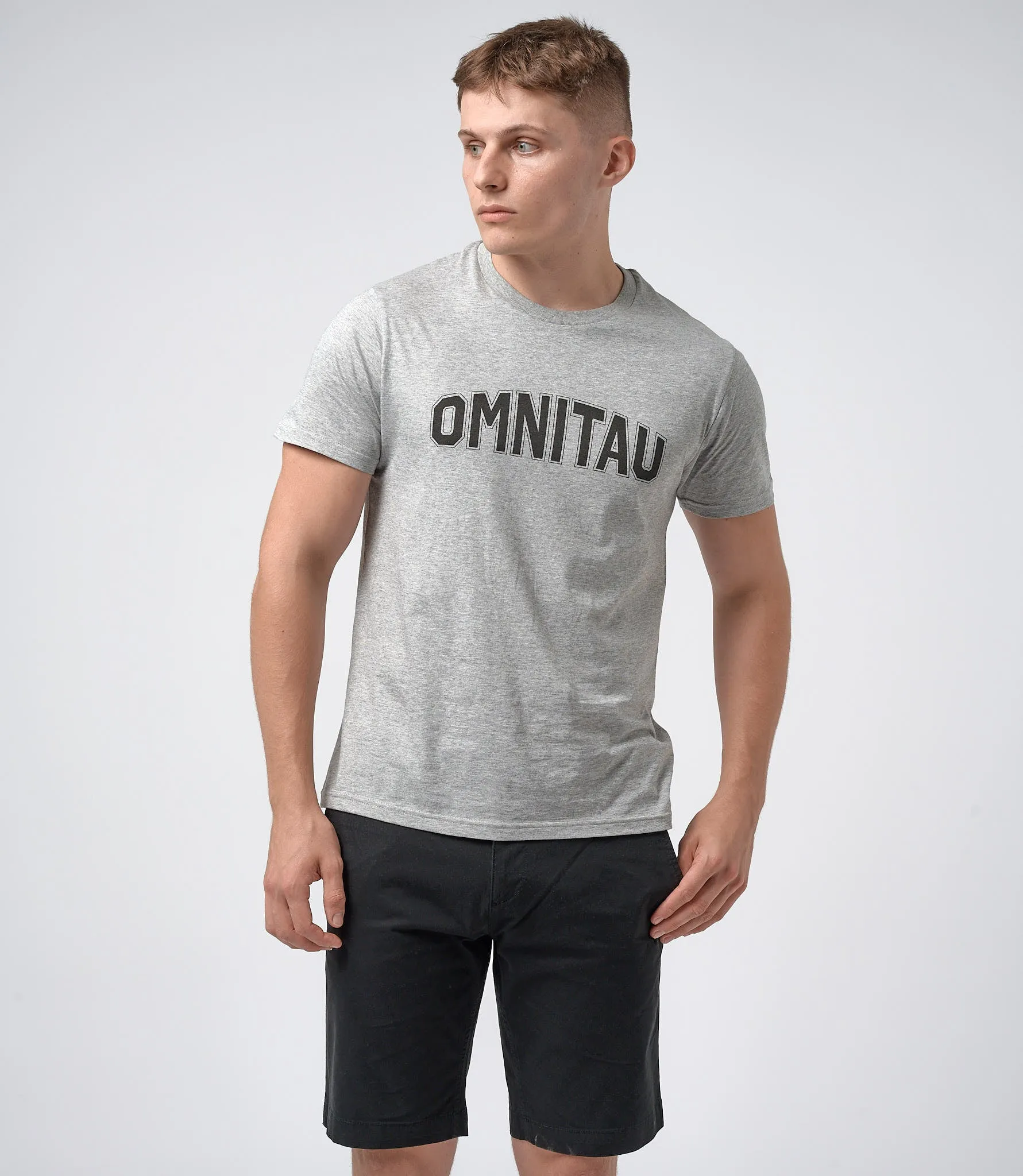 Omnitau Men's Drive Organic Cotton Outfitter Crew Neck T-Shirt - Heather Grey