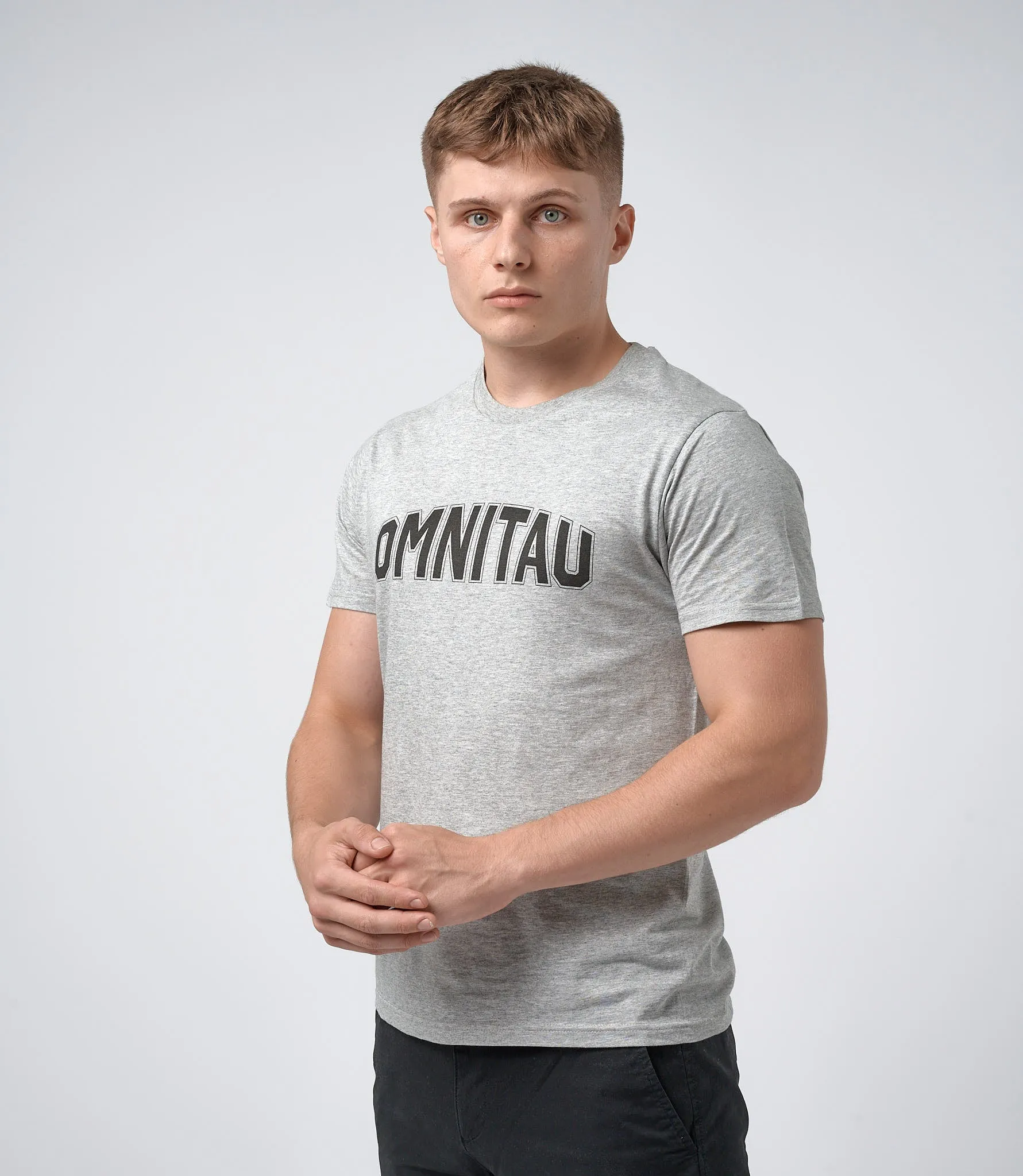 Omnitau Men's Drive Organic Cotton Outfitter Crew Neck T-Shirt - Heather Grey