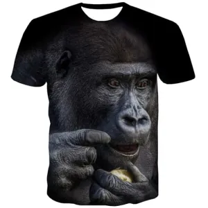 Orangutan T-shirt Men Monkey T-shirts 3d Animal T-shirts Graphic Hilarious T shirts Funny Harajuku Tshirt Printed