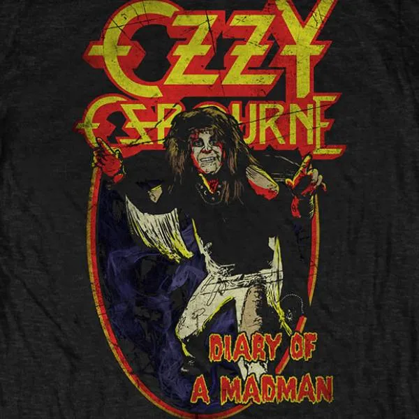 Ozzy Osbourne Adult T-Shirt - Diary Of A Madman