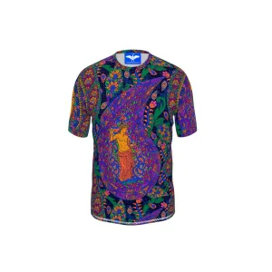 Paisley Goddesses – Ultramarine, Green and Orange T-shirt