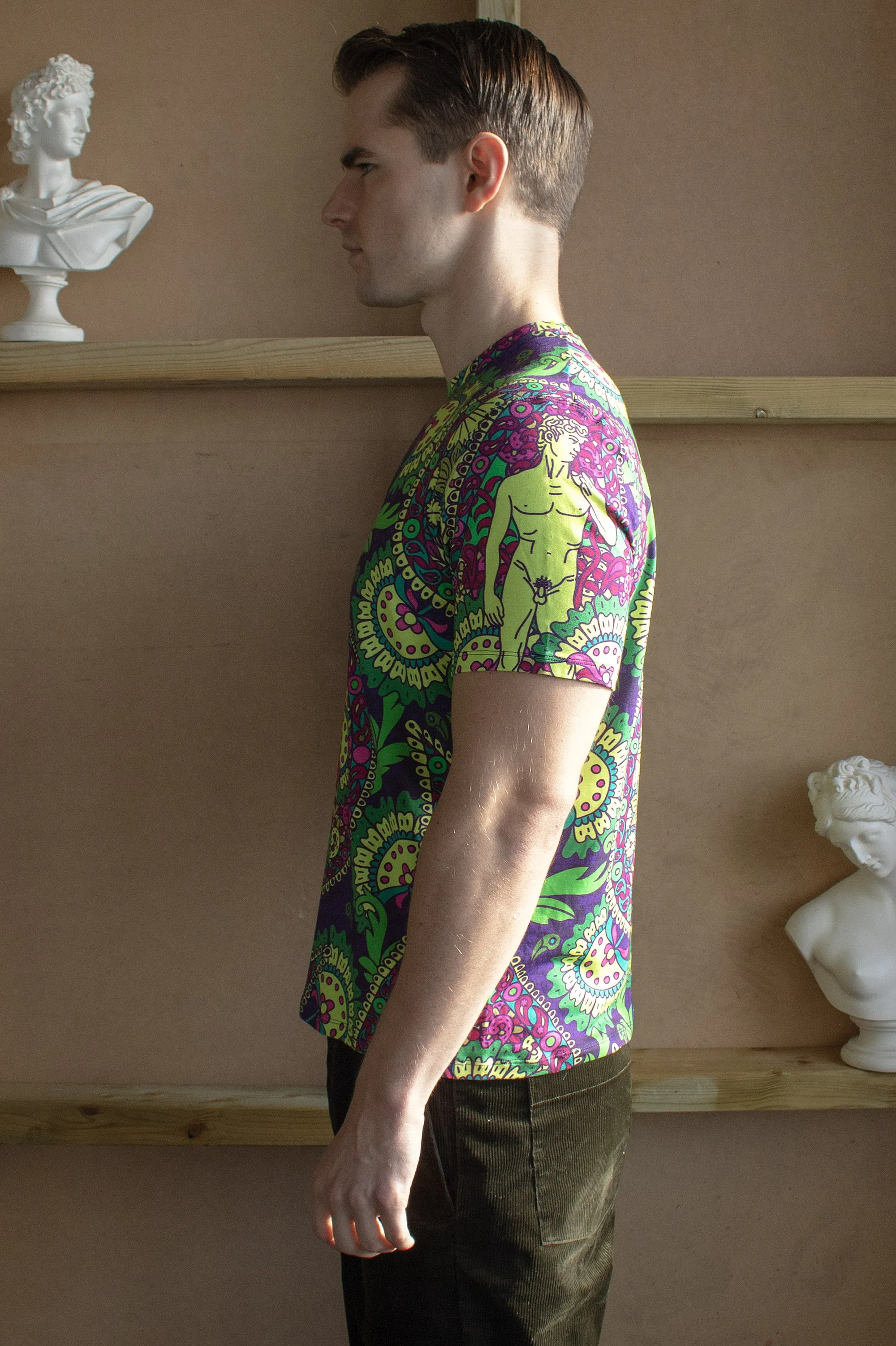 Paisley Gods – Acid Lime and Purple T-shirt