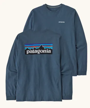 Patagonia  L/S P-6 Logo Responsibili-Tee - Utility Blue