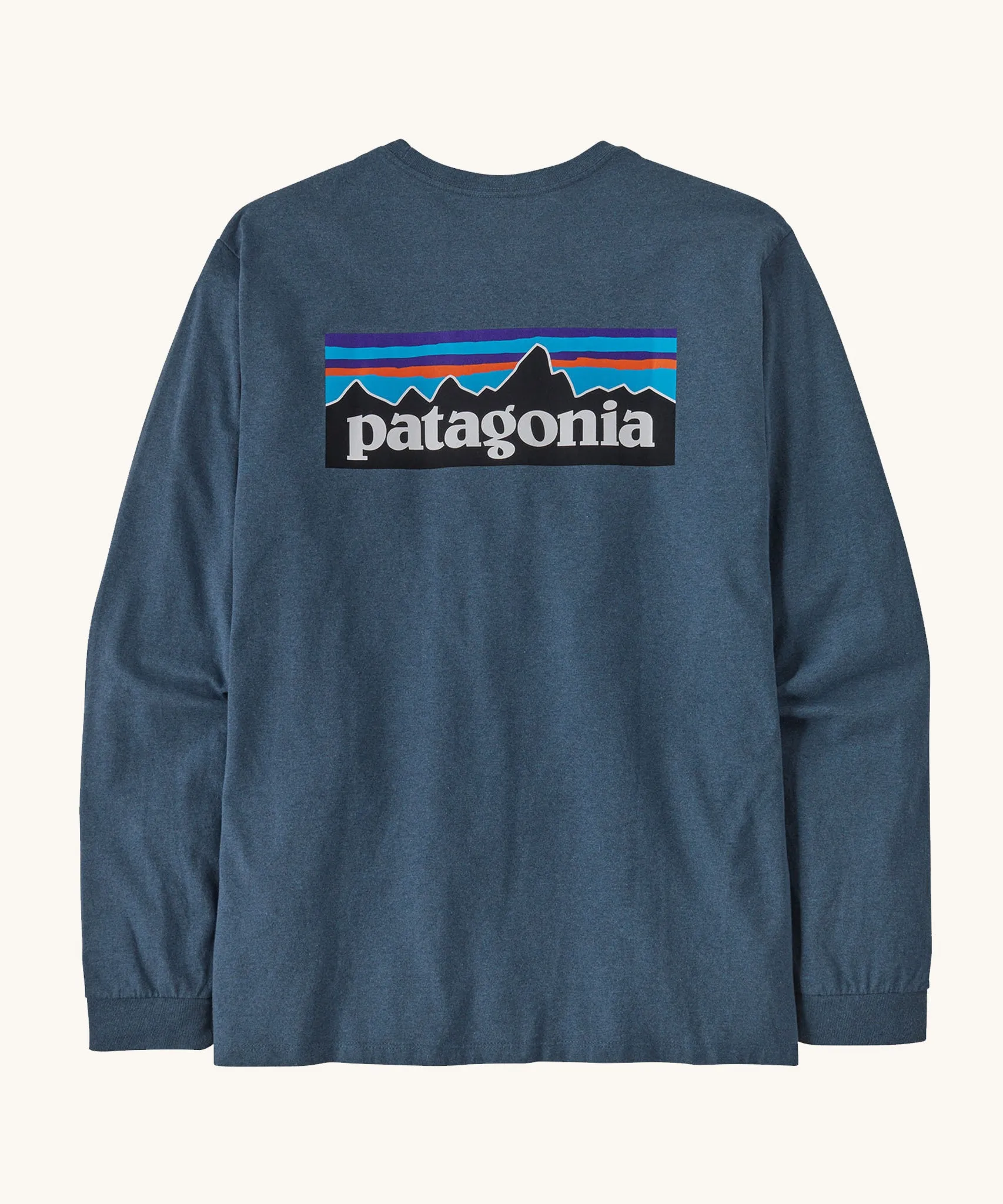 Patagonia  L/S P-6 Logo Responsibili-Tee - Utility Blue