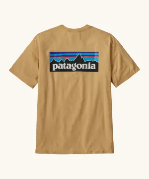 Patagonia Men's P-6 Logo Responsibili-Tee - Beeswax Tan