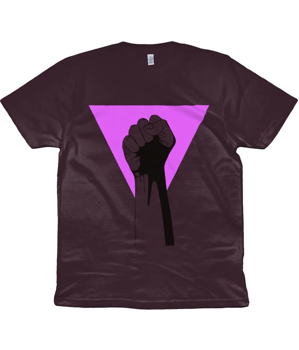 Pink Triangle/Resist Organic Cotton T-Shirt