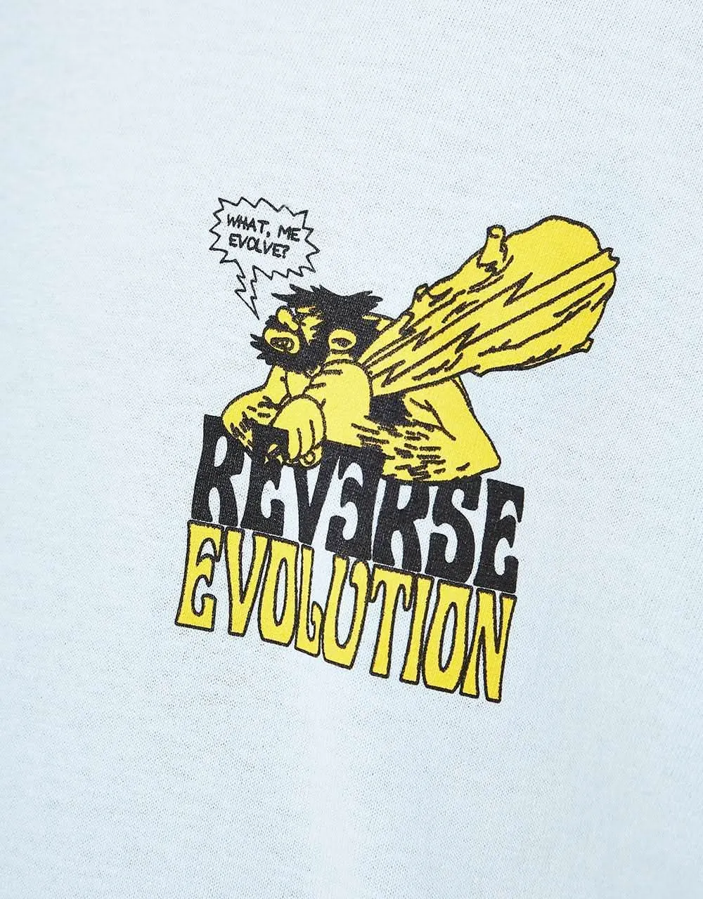 Playdude Reverse Evolution T-Shirt - Baby Blue