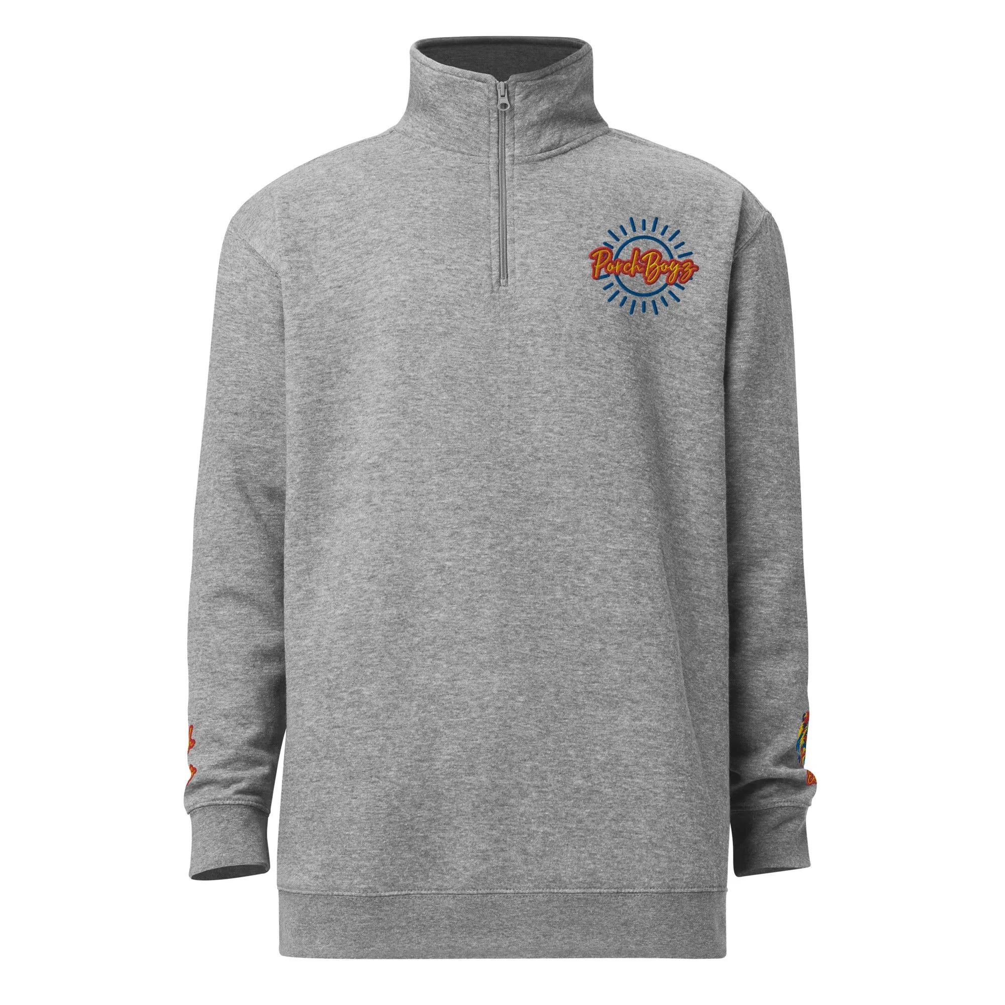 PorchBoyz Embroidered Unisex fleece pullover